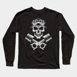 Skull Head Rider Long Sleeve T-Shirt